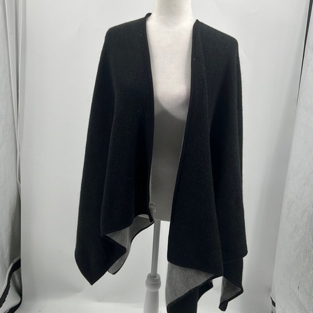 Calvin Klein Two Tone Poncho Shrug OS